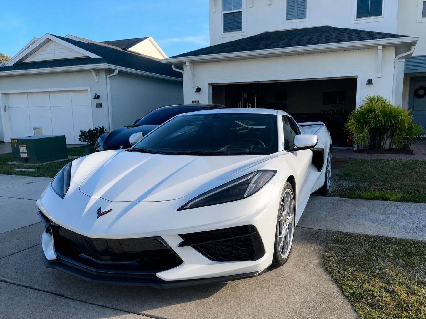 Mobile auto detailing in Orlando, FL · Chevrolet Corvette before at customer driveway · homepage