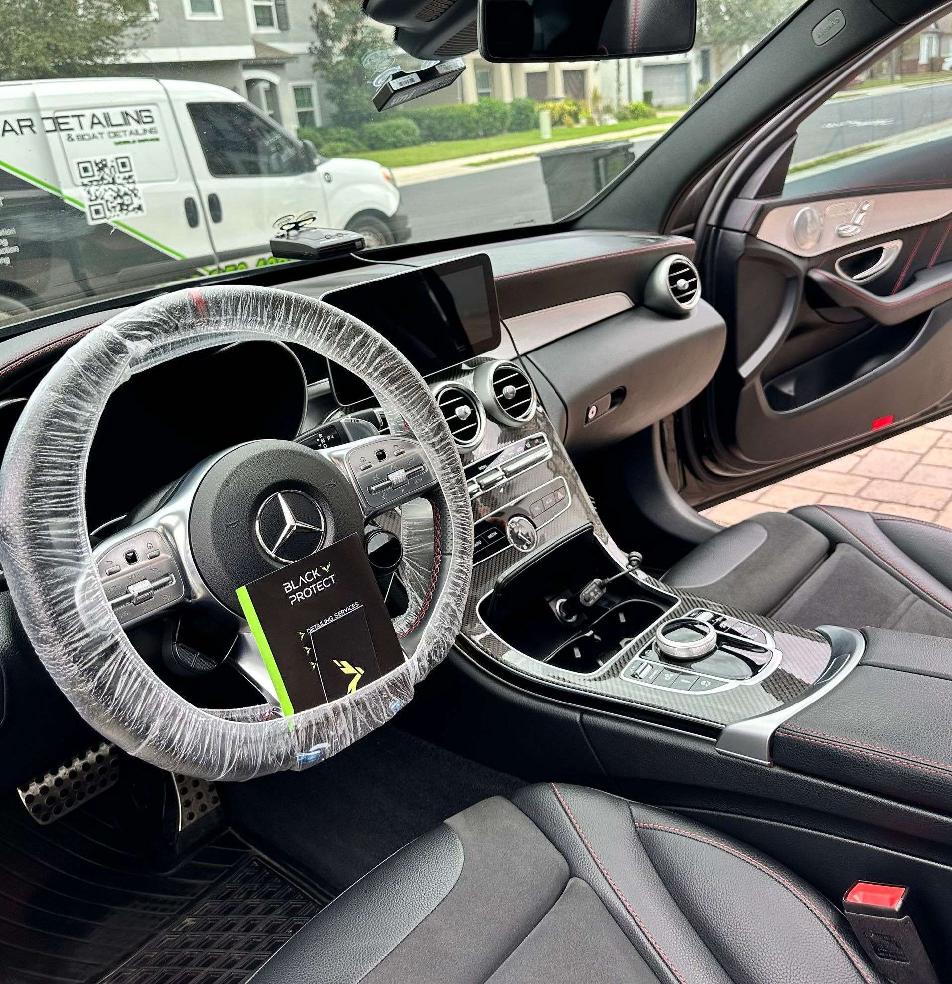 Interior detailing in Orlando, FL · Mercedes-Benz leather conditioning · steam clean · gallery page