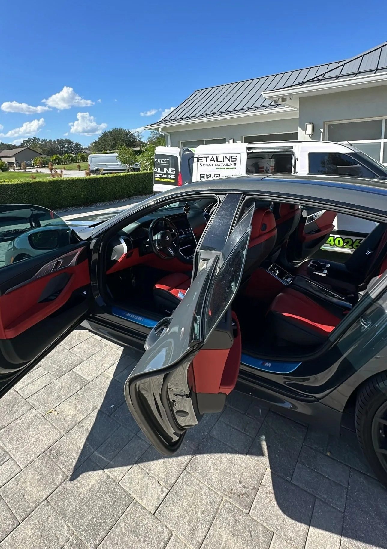 Mobile auto detailing in Orlando, FL · BMW foam wash at customer driveway · gallery page